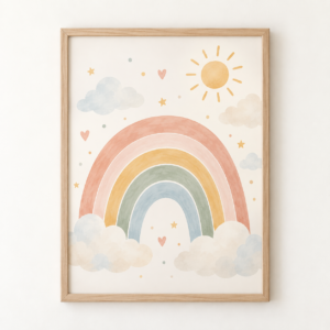 Nursery Rainbow Poster