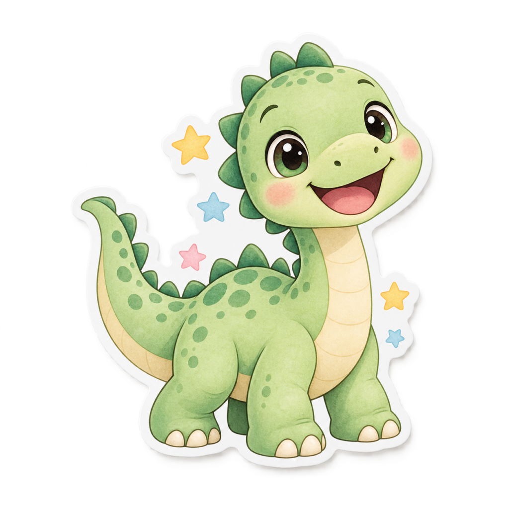 Baby Dino Sticker