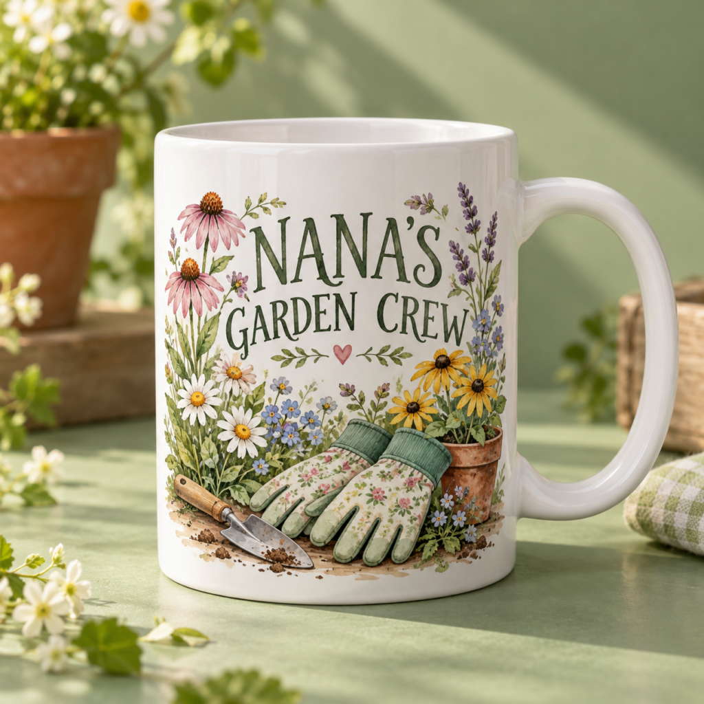 Nana's Garden Crew Mug